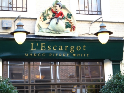 48 Greek Street 2010 6 October  - Restaurant l'Escargot.jpg. Click on the picture to enlarge
